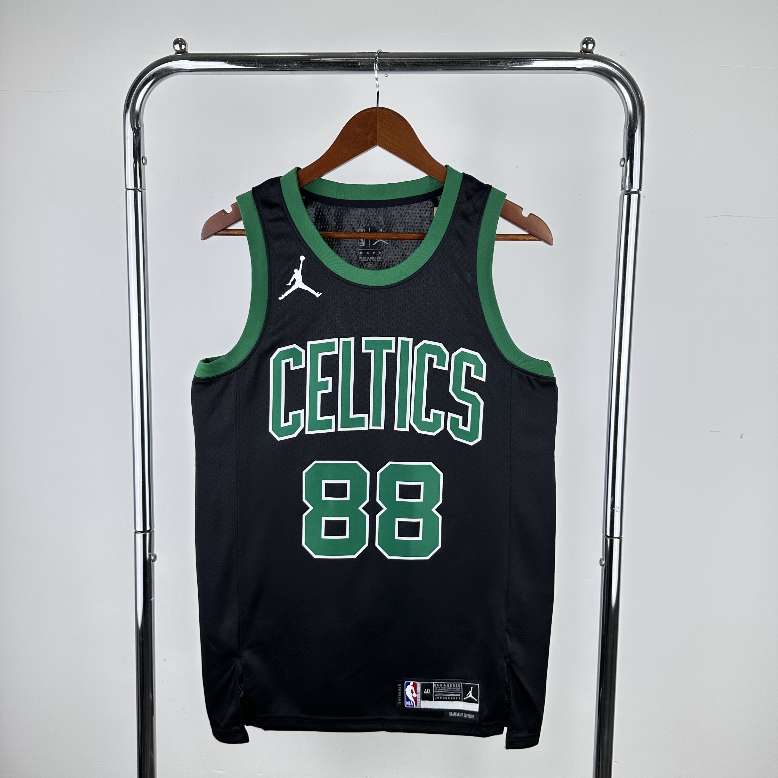 Men Boston Celtics #88 Queta Black 2024 NBA Jersey